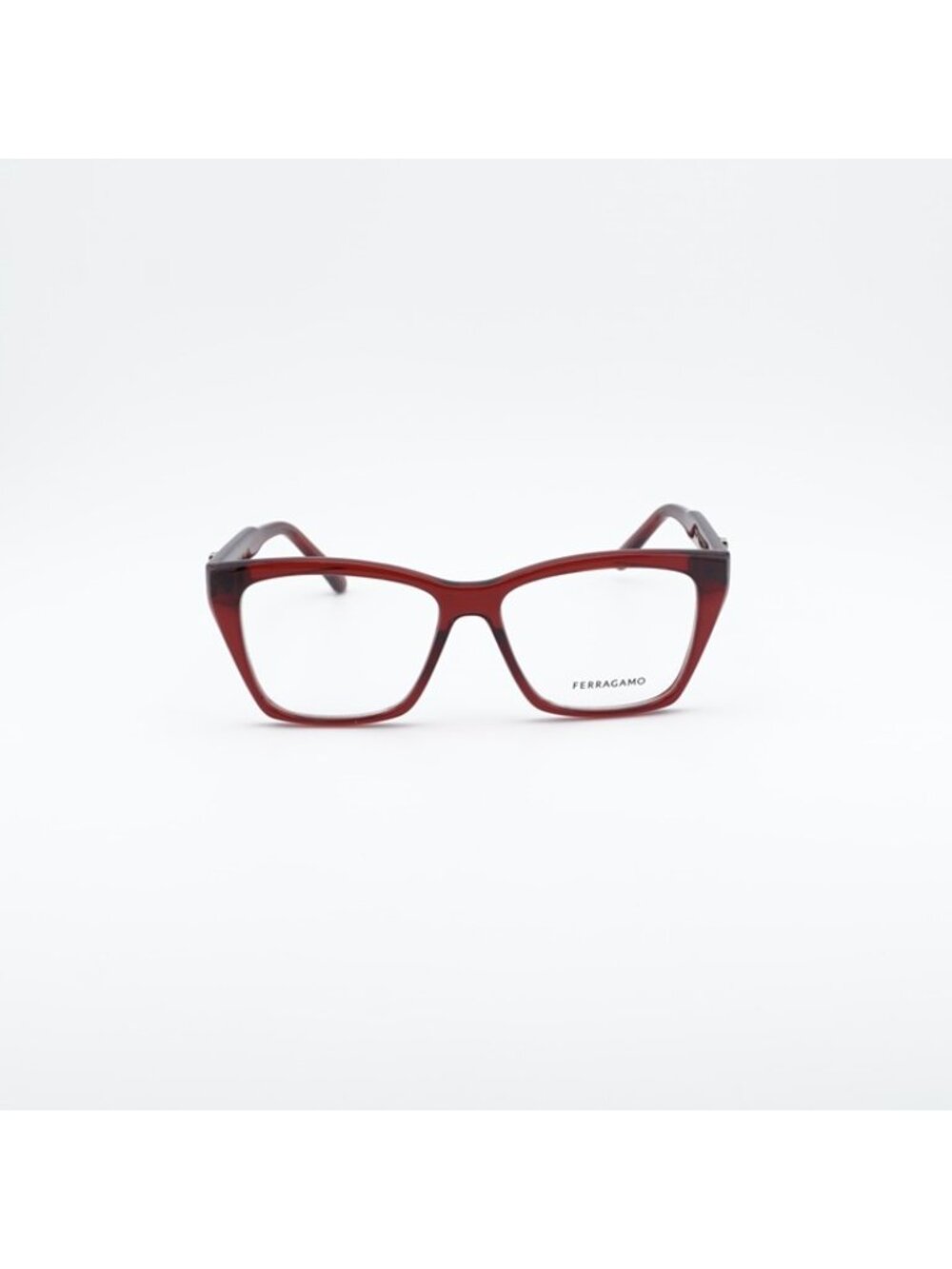 Salvatore Ferragamo SF3030E 616 Eyeglasses Transparent Red 54mm Square Frame - Picture 2 of 9